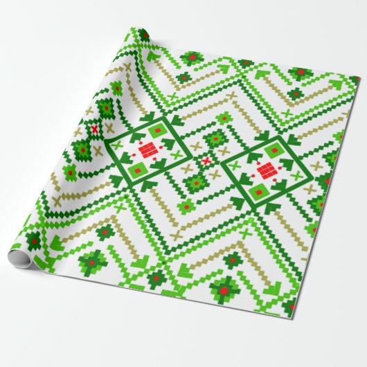 Ukrainische Volkskunst Inspiriert Geschenkpapier (Ungerollt)