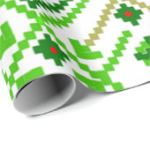 Ukrainische Volkskunst Inspiriert Geschenkpapier (Rolleneckpunkt)