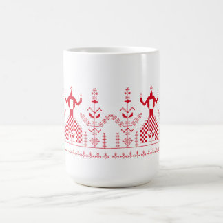 Ukrainische Volksmotif-Wohnung Kaffeetasse