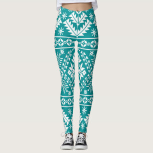 Ukrainische Volkstümliche, nahtlose Ornamente Leggings