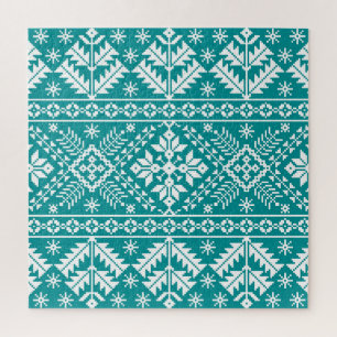 Ukrainische Volkstümliche, nahtlose Ornamente Puzzle