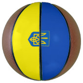 Ukrainische Wappen Basketball (Vertikal)