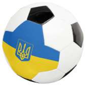 Ukrainische Wappen Fußball (Dreiviertel)