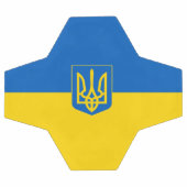 Ukrainische Wappen Fußball (Flach)