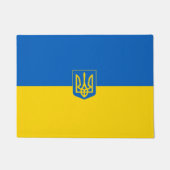 Ukrainische Wappen Fußmatte (Vorderseite)