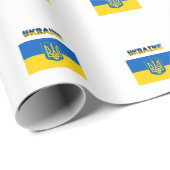 Ukrainische Wappen Geschenkpapier (Rolleneckpunkt)