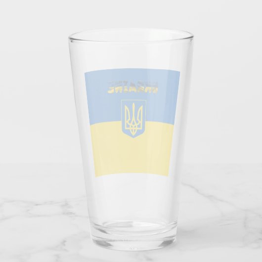 Ukrainische Wappen Glas (Rückseite)