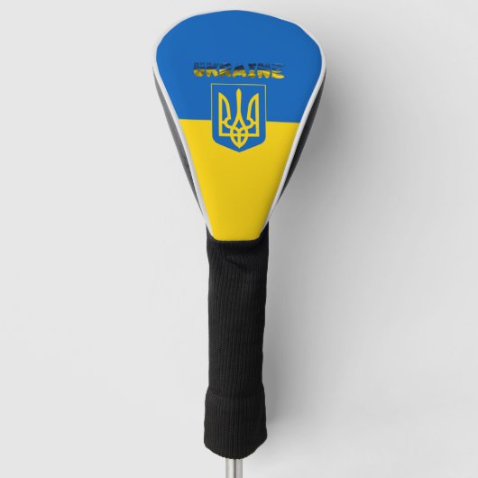 Ukrainische Wappen Golf Headcover (Vorderseite)