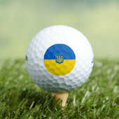 Ukrainische Wappen Golfball (Insitu T-Shirt)