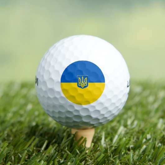 Ukrainische Wappen Golfball (Insitu T-Shirt)