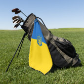 Ukrainische Wappen Golfhandtuch (Gras)