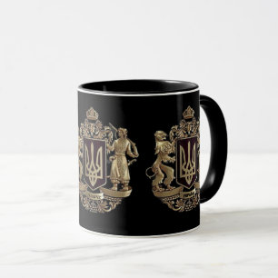 Ukrainische Wappen Kaffeekanne Tasse