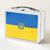 Ukrainische Wappen Metall Brotdose (Vorderseite)