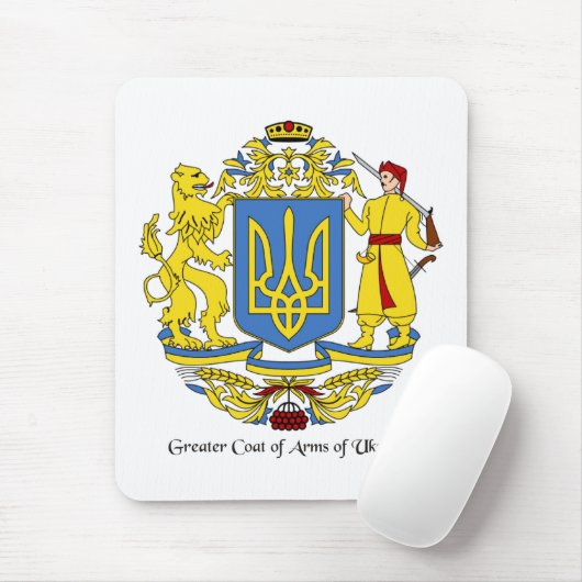 Ukrainische Wappen Mousepad (Mit Mouse)