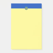 Ukrainische Wappen Post-it Klebezettel (Vorderseite)