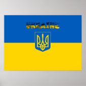 Ukrainische Wappen Poster (Vorne)