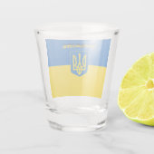 Ukrainische Wappen Schnapsglas (Rückseite)