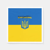 Ukrainische Wappen Serviette (Vorderseite)