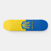 Ukrainische Wappen Skateboard (Horizontal)