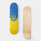 Ukrainische Wappen Skateboard (Vorderseite)