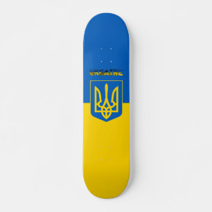 Ukrainische Wappen Skateboard