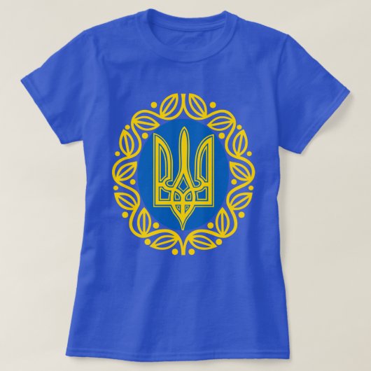 Ukrainische Wappen-T - Shirt (Design vorne)