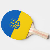 Ukrainische Wappen Tischtennis Schläger (Seitenansicht)