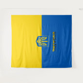 Ukrainische Wappen Wandteppich (Vorderseite (Horizontal))