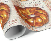 Ukrainische Weihnachtsbrot-Geschenk-Verpackung Geschenkpapier (Rolleneckpunkt)