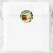 Ukrainische WeihnachtsCarolers Runder Aufkleber (Tasche)