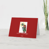 Ukrainische Weihnachtslieder Feiertagskarte (Rückseite)