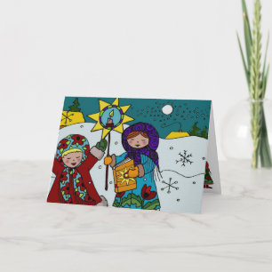 Ukrainische Weihnachtslieder Feiertagskarte