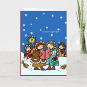 Ukrainische Weihnachtslieder Feiertagskarte (Rückseite)