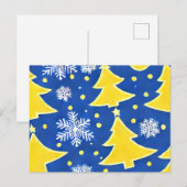 Ukrainische Winterwonderland Weihnachtskarte Postkarte (Vorne/Hinten)