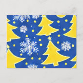 Ukrainische Winterwonderland Weihnachtskarte Postkarte (Vorderseite)