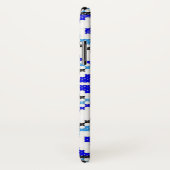 Ukrainischer blauer Geo-Stickerei iPhone Case-Mate iPhone Hülle (Hinten/Rechts)