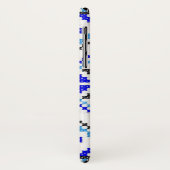 Ukrainischer blauer Geo-Stickerei iPhone Case-Mate iPhone Hülle (Hinten/Links)