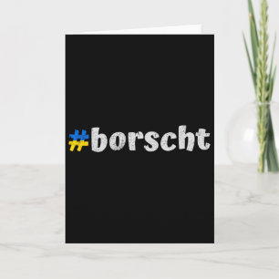 Ukrainischer Borscht Lustig Ukraine Traditionelles Karte