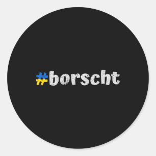 Ukrainischer Borscht Lustig Ukraine Traditionelles Runder Aufkleber