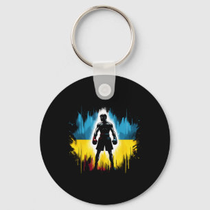 Ukrainischer Boxer Patriotischer Boxkämpfer Ukrain Schlüsselanhänger
