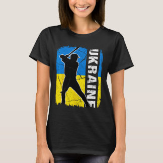 Ukrainischer Bysebyll-Spieler Ukraine-Flagge Byseb T-Shirt