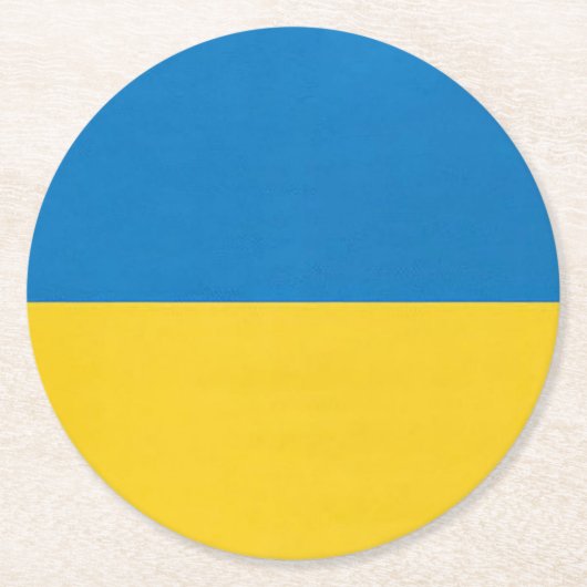 ukrainischer Code Runder Pappuntersetzer (Vorderseite)