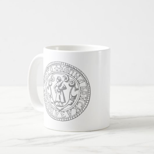 Ukrainischer Cossacs Coin Cup 2022 Kaffeetasse (Vorderseite Links)