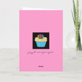 Ukrainischer Cupcake von Vera Trembach Karte (Rückseite)