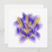 Ukrainischer Dreier aus Weizenohr Feiertagskarte (Vorne/Hinten)