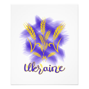Ukrainischer Dreier aus Weizenohr Fotodruck