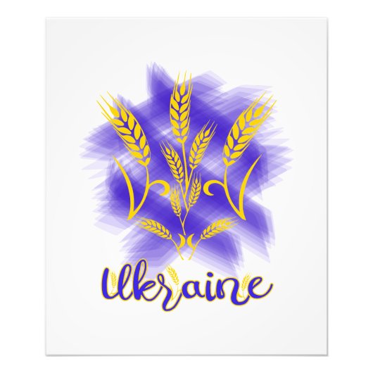 Ukrainischer Dreier aus Weizenohr Fotodruck (Vorne)