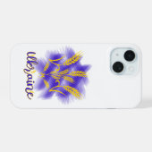 Ukrainischer Dreier aus Weizenohr iPhone 15 Hülle (Rückseite (Horizontal))