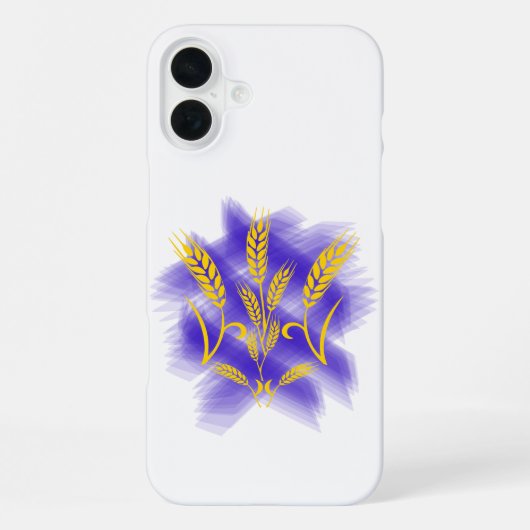 Ukrainischer Dreier aus Weizenohr iPhone Hülle (Rückseite)