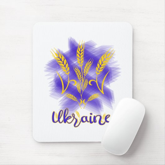 Ukrainischer Dreier aus Weizenohr Mousepad (Mit Mouse)